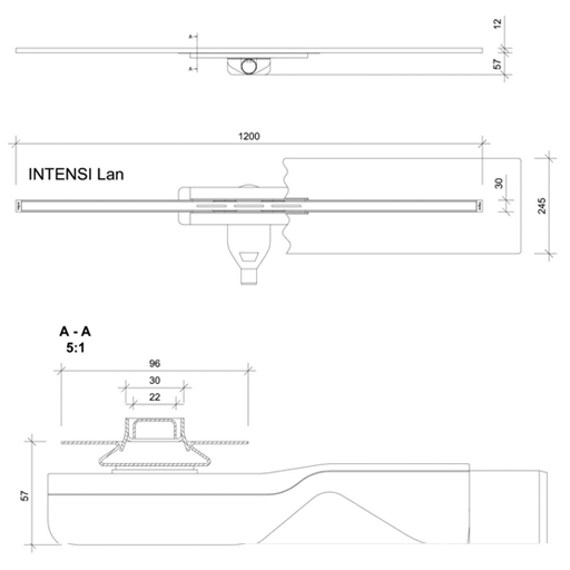 Technische Zeichnung - INTENSI 316 LAN